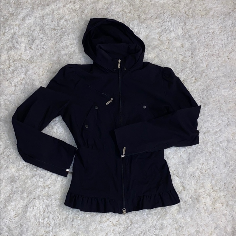 Anatomie Rosella Black ruffle jacket Small